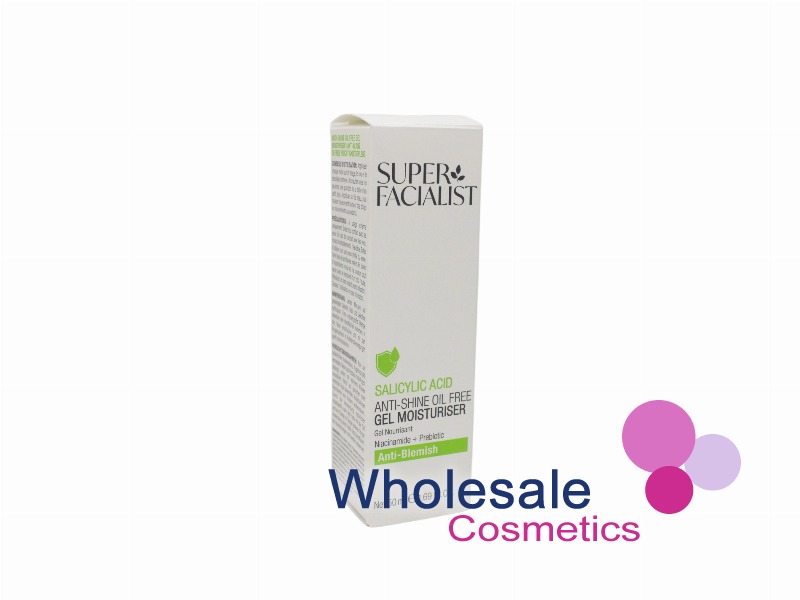 6 x Super Facialist Salicylic Acid Anti-Shine Oil Free Gel Moisturiser 50ml - ANTI BLEMISH